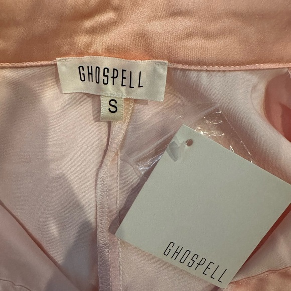 NWT Ghospell Cream and Orange Tie-Dye Button Down Shirt - Picture 10 of 10